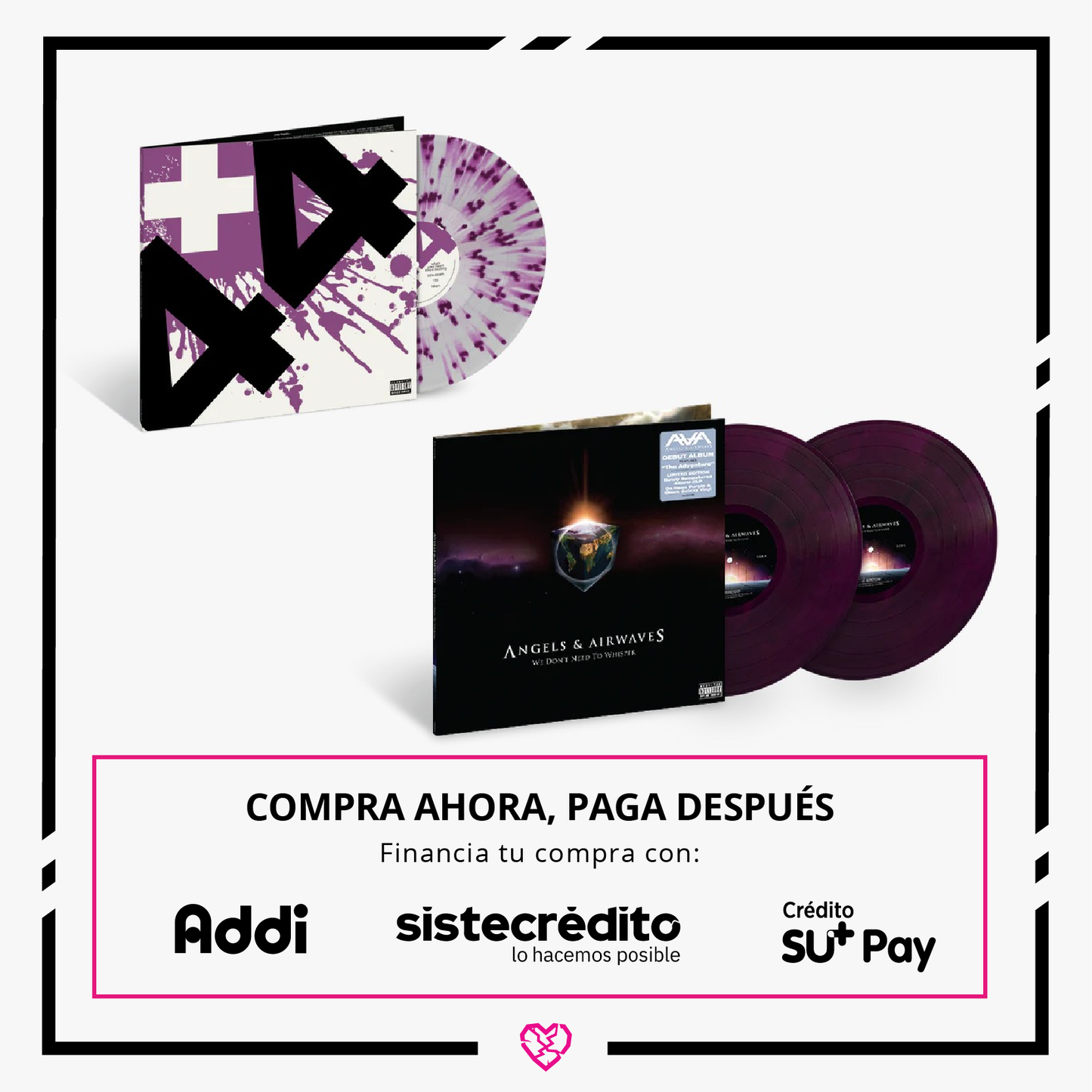 Colección - +44 When Your Heart Stops Beating Lp Splatter